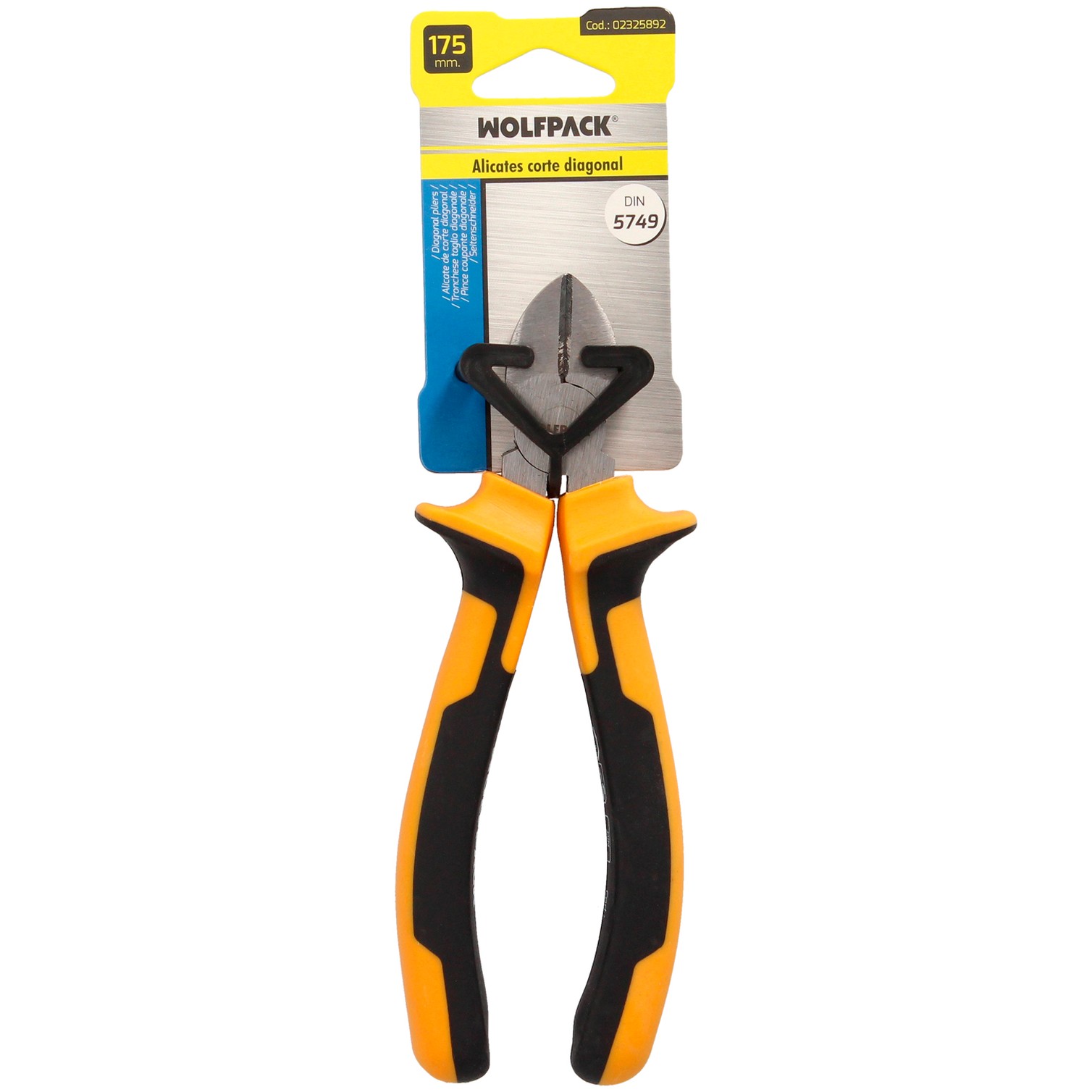 Alicates Corte Diagonal 175 mm. Acero DIN 5749 Pelacables, Corta Cables, Pelador Cables