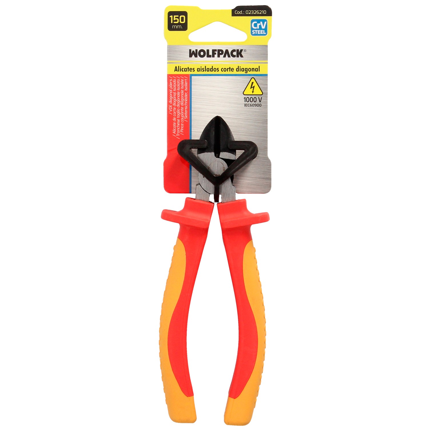 Alicates Corte Diagonal 150 mm. Mangos Aislados Acero Cromo Vanadio Pelacables, Corta Cables, Pelador Cables