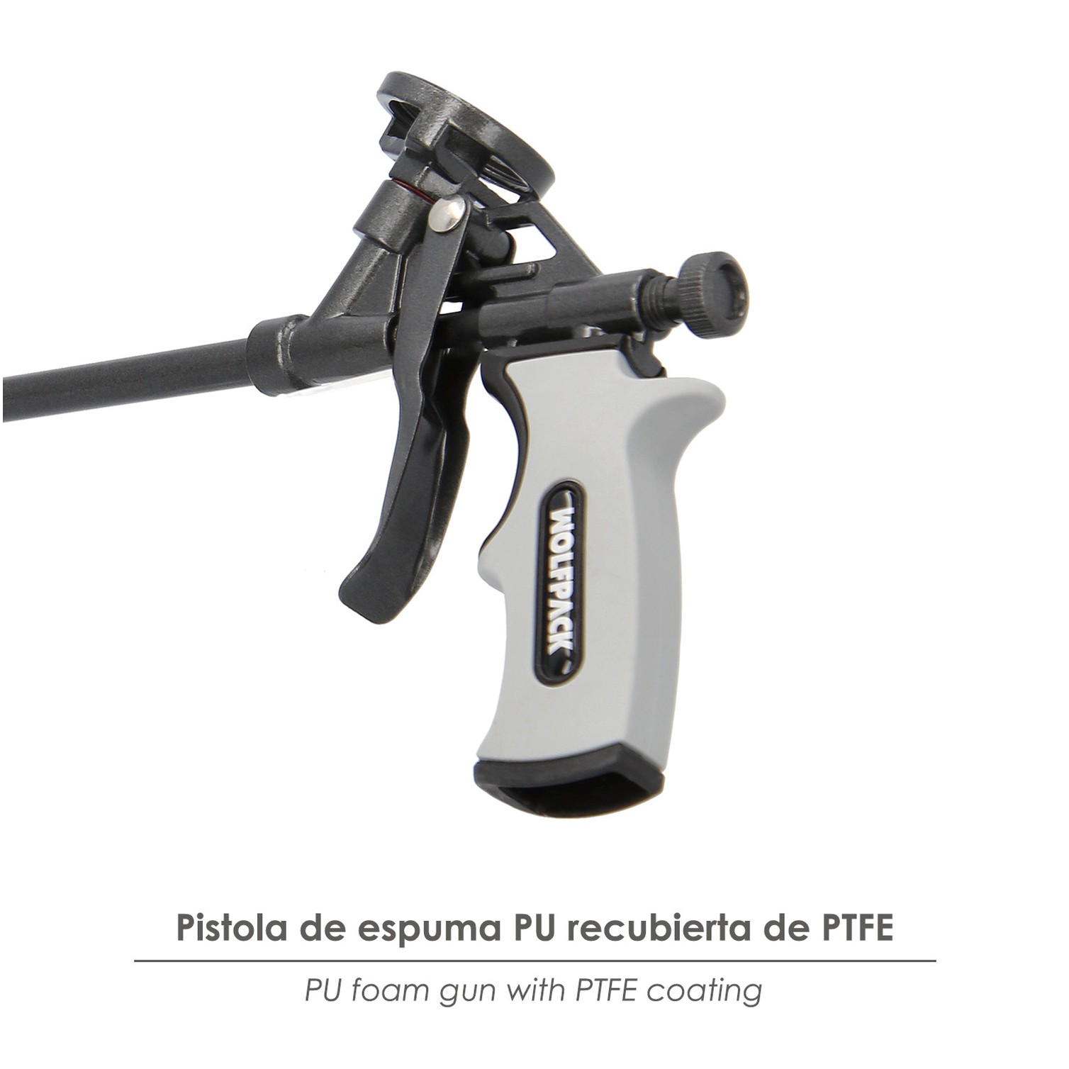 Pistola Para Espuma Poliuretano Recubriemiento Integro PTFE (Interior y Exterior) Pistola Calafatear, Rellenar, Sellar