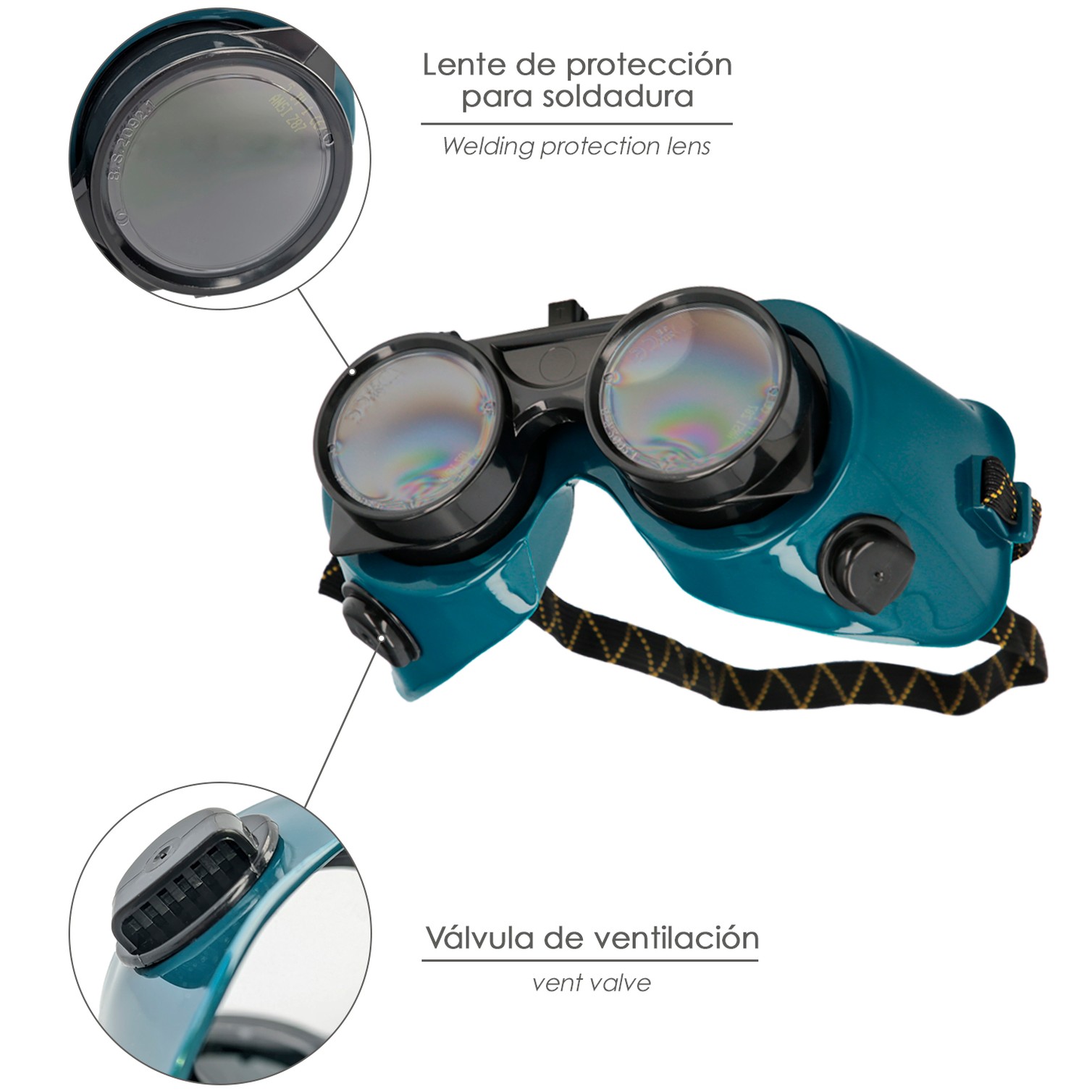 Gafas Soldador Con Lentes Abatibles EN175