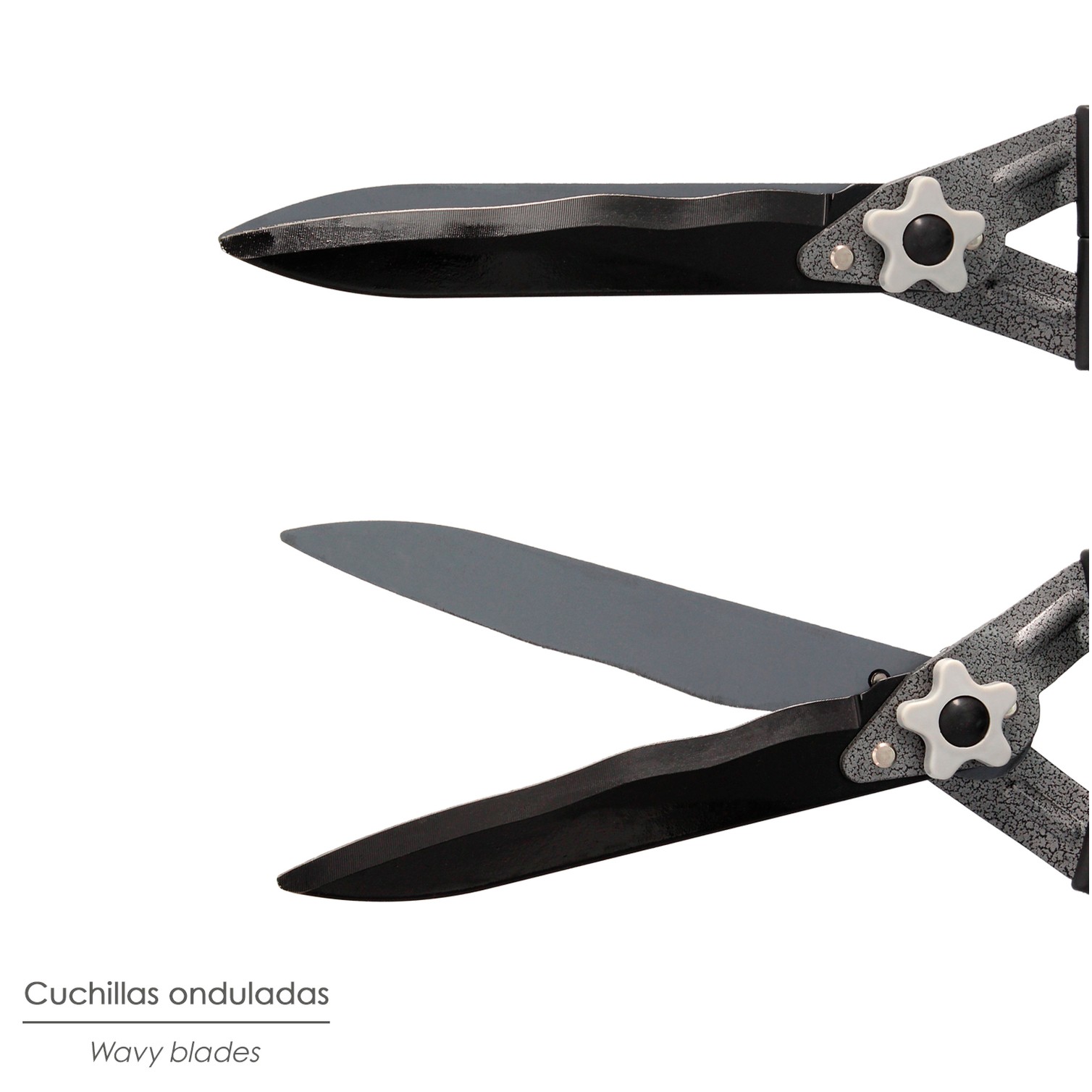 Tijeras Podar Setos 2 Manos Aluminio Telescopicas, Hojas Acero Antiadherente, Mango TPR, Ajuste Corte,