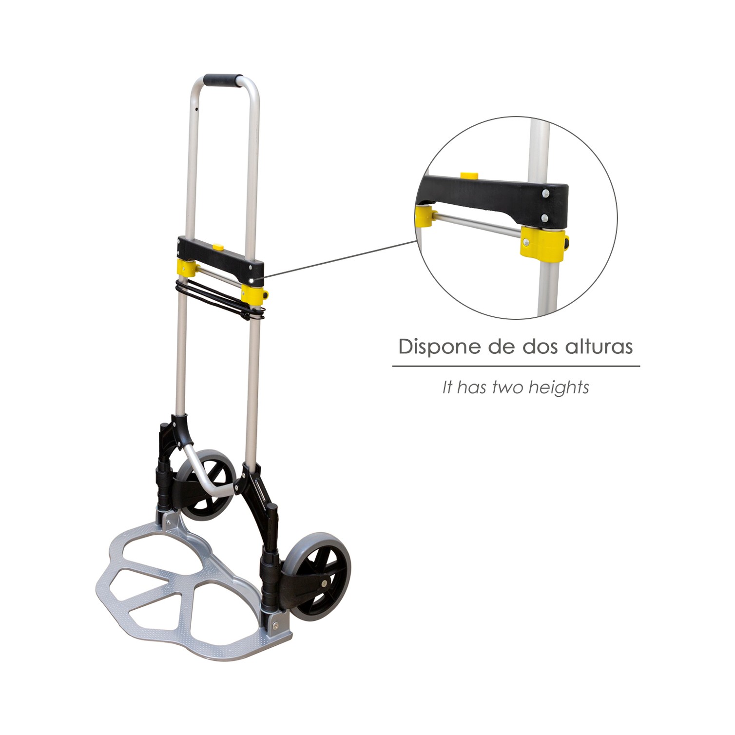 Carretilla Plegable Aluminio Portatil 80 kg.