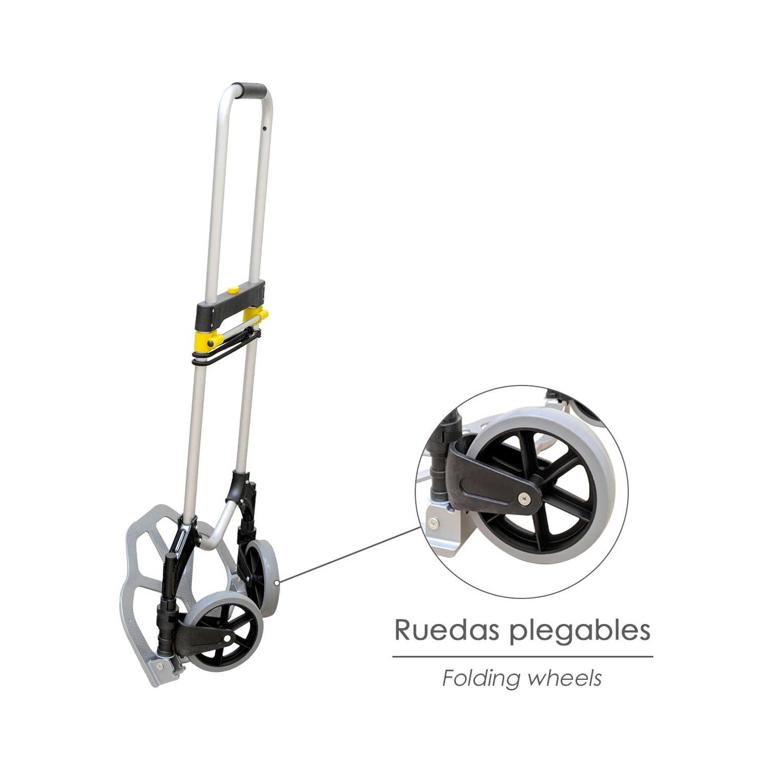 Carretilla Plegable Aluminio Portatil 80 kg.