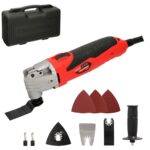 Herramienta Multifuncion Oscilante 300 Watt. Con Accesorios 23.000 R.P.M. Variador Velocidad, Cambio Rapido Hoja, Cortar, Lijar