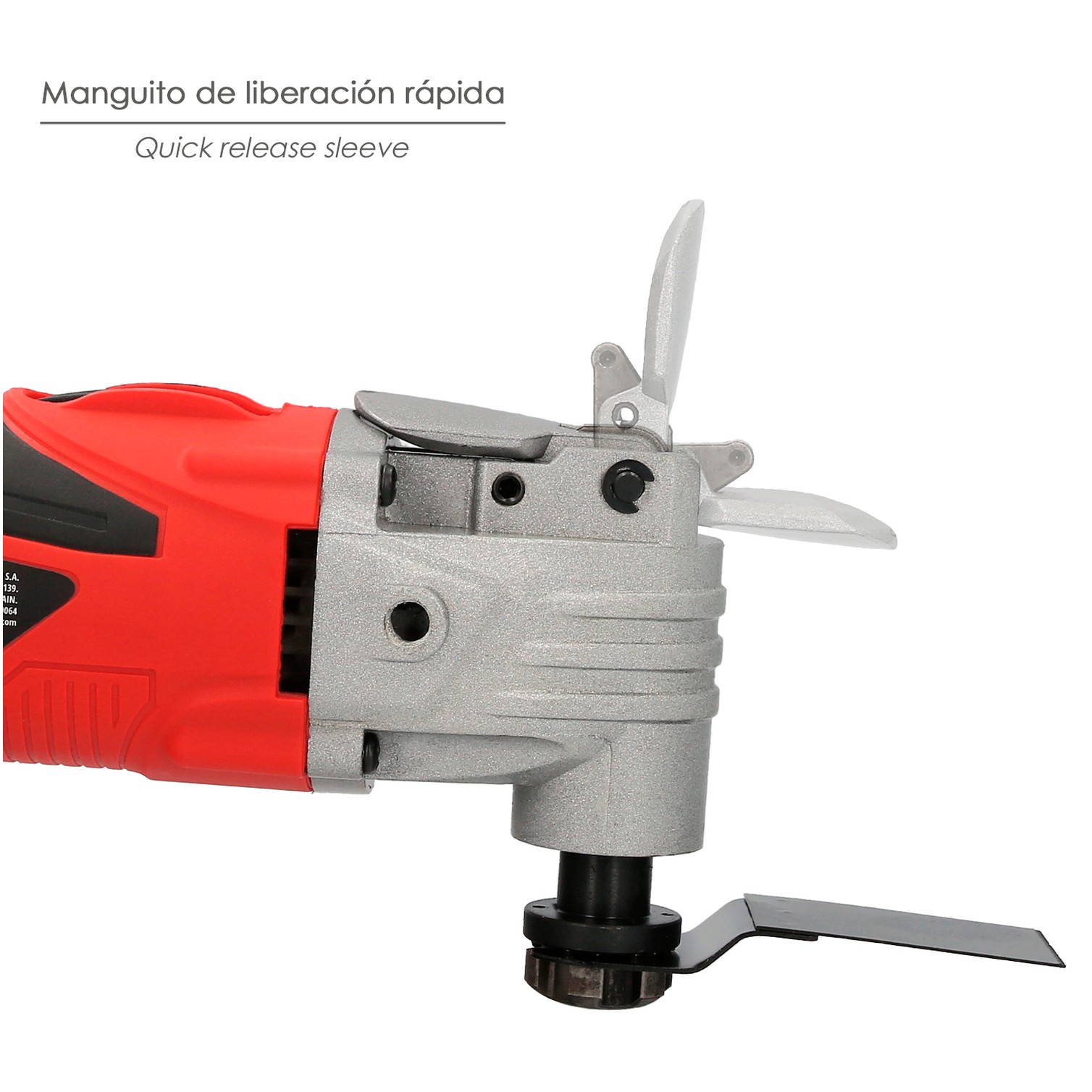 Herramienta Multifuncion Oscilante 300 Watt. Con Accesorios 23.000 R.P.M. Variador Velocidad, Cambio Rapido Hoja, Cortar, Lijar