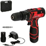 Taladro Atornillador 12 V. Con 2 Velocidades y Percutor. Bateria 1.300 mAh. Par Apriete 35 Nm.