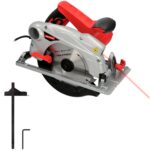 Sierra Circular 1300 Watt. Con Laser Disco 185 mm. 4.700 RPM Corte Inglete Regulador de Profundidad. Ingletadora, Sierra Madera