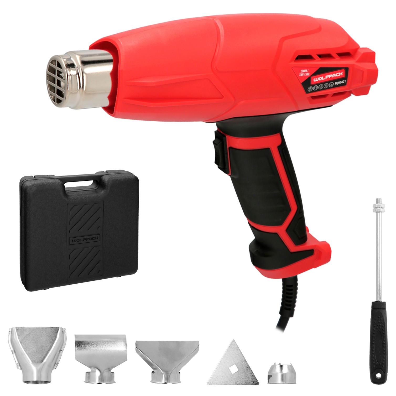Pistola Aire Caliente 2000 Watt. 2 Potencias Con Accesorios. Decapador, Pistola Decapar Aire Caliente