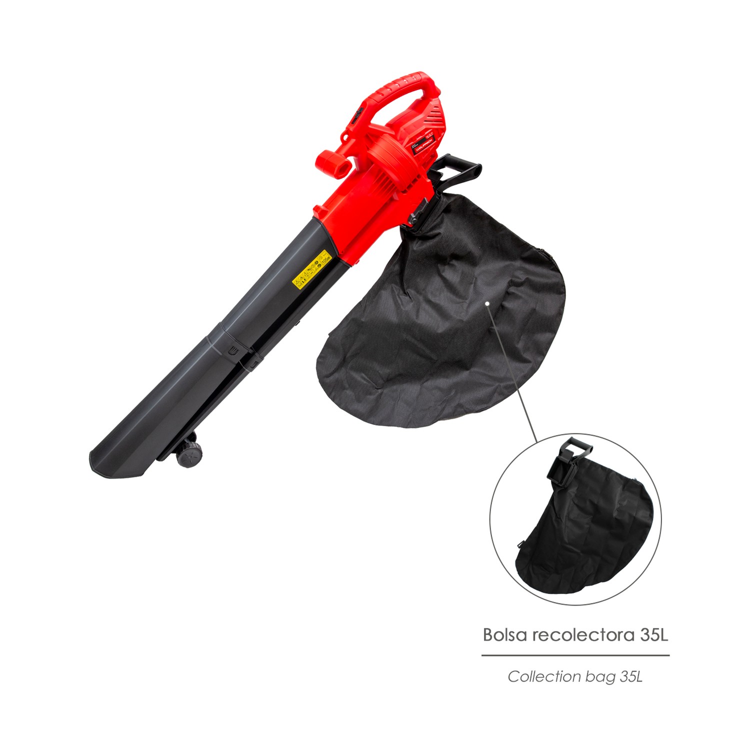 Bolsa Nylon Repuesto Aspirador Soplador Electrico de Hojas Jardín 3.000 Watt.
