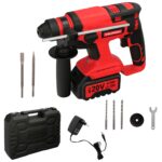 Martillo SDS PLUS A Bateria 20 Volt. Con Bateria 4.0 Ah. 1.400 R.P.M. 3 Funciones Cincelar, Perforar y Perforar con Martillo