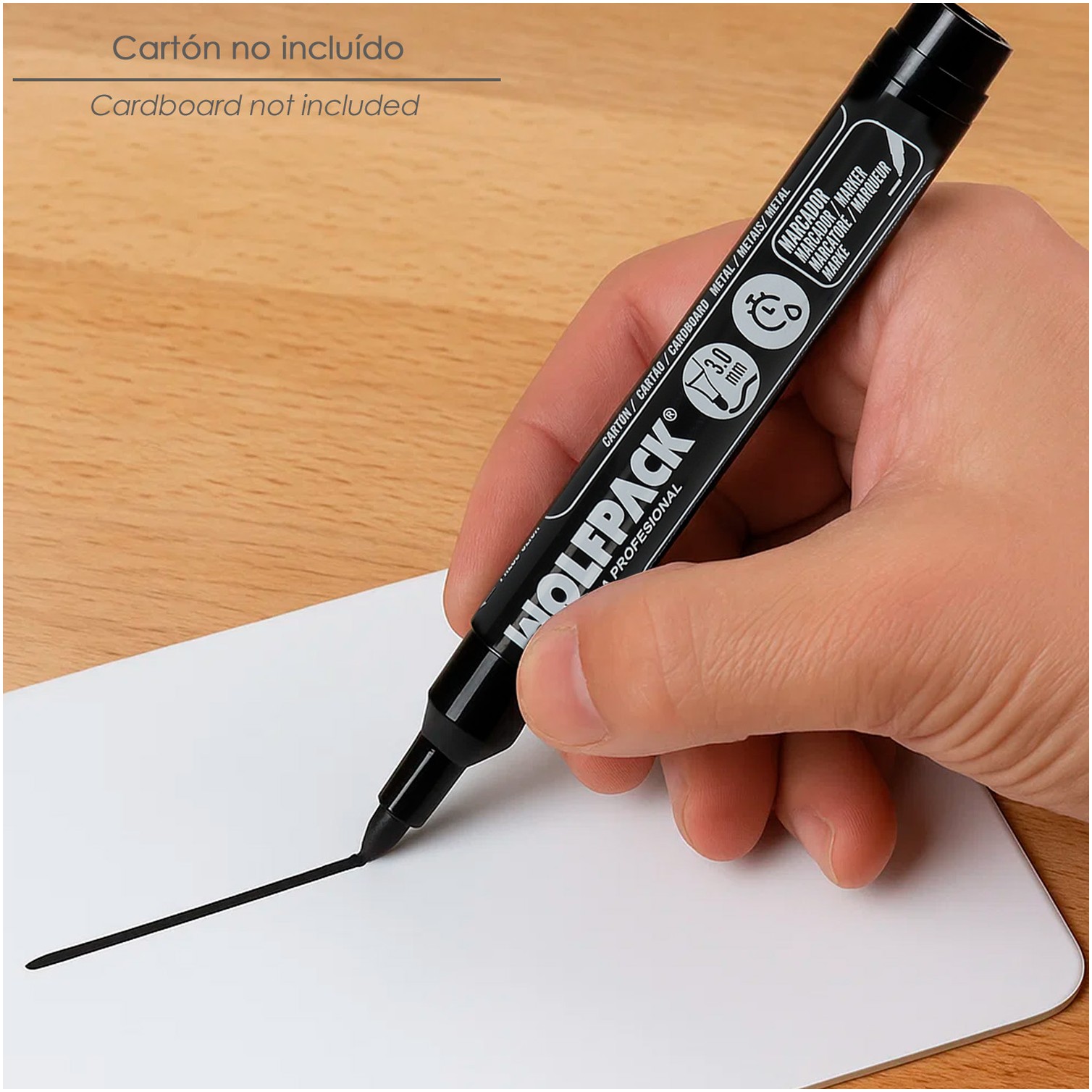 Rotulador Permanente Profesional Negro.