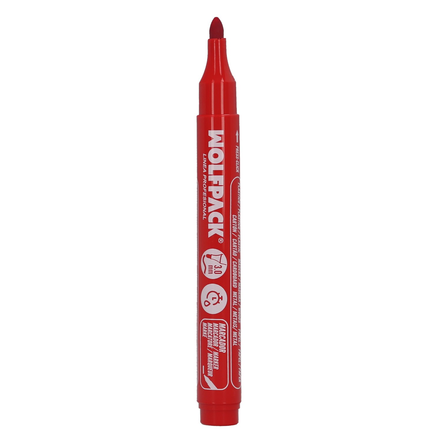Rotulador Permanente Profesional Rojo.