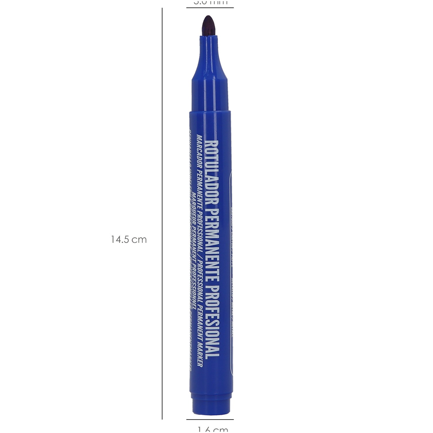 Rotulador Permanente Profesional Azul.