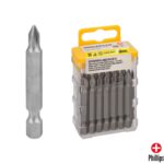 Puntas Largas Destornillador Phillips Nº 1 (20 Piezas). Acero S2 al Cromo Vanadio. Puntas Hexagonales, Destorpuntas, [+2 variaciones de Medida Disponibles]