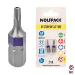 Puntas Destornillador Torx 10 Inviolable (2 Piezas). Acero S2 al Cromo Vanadio. Puntas Hexagonales, Destorpuntas,