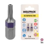 Puntas Destornillador Torx 15 Inviolable (2 Piezas). Acero S2 al Cromo Vanadio. Puntas Hexagonales, Destorpuntas,