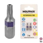 Puntas Destornillador Torx 20 Inviolable (2 Piezas). Acero S2 al Cromo Vanadio. Puntas Hexagonales, Destorpuntas,