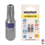 Puntas Destornillador Torx 27 Inviolable (2 Piezas). Acero S2 al Cromo Vanadio. Puntas Hexagonales, Destorpuntas,