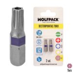 Puntas Destornillador Torx 30 Inviolable (2 Piezas). Acero S2 al Cromo Vanadio. Puntas Hexagonales, Destorpuntas,