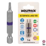 Puntas Largas Destornillador Torx T10 (2 Piezas). Acero S2 al Cromo Vanadio. Puntas Hexagonales, Destorpuntas, [+5 variaciones de Medida Disponibles]
