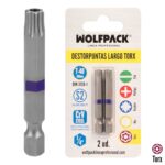 Puntas Largas Destornillador Torx T40 (2 Piezas). Acero S2 al Cromo Vanadio. Puntas Hexagonales, Destorpuntas,