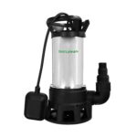 Bomba Aguas Sucias Sumergible Inoxidable 1.300 W. 25.000 lts/hora, Profundidad 7 Mts, Elevación 11 mts. Particulas max. Ø 38 mm.