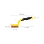 Cepillo Manual Acero Latonado Bujias | Cepillo De Puas | Cepillo Para Metales | Cepillo Abrasivo