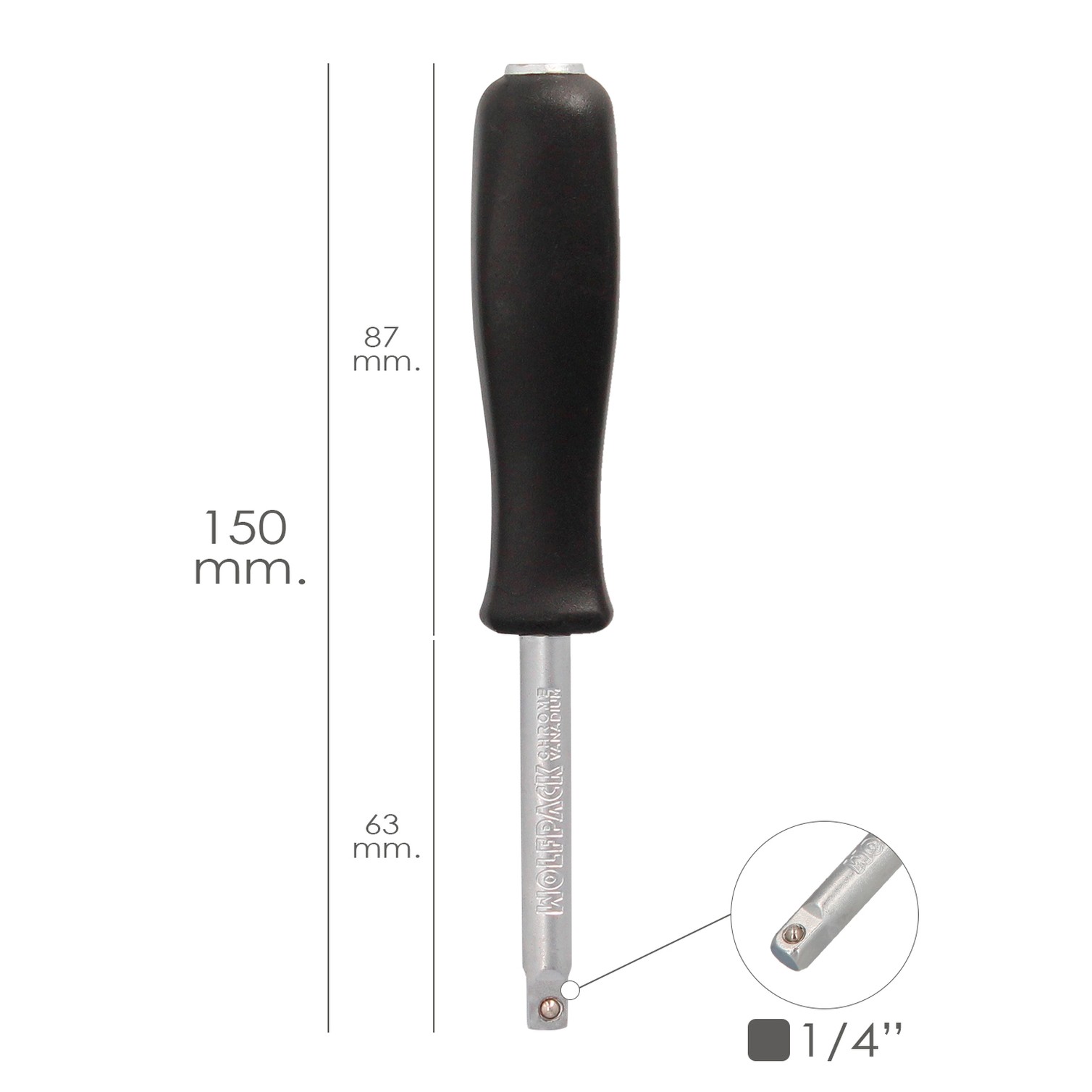 Empuñadura Destornillador Para Vasos 1/4". Prolongador Carraca, Alargador Carraca, Destornillador Vasos