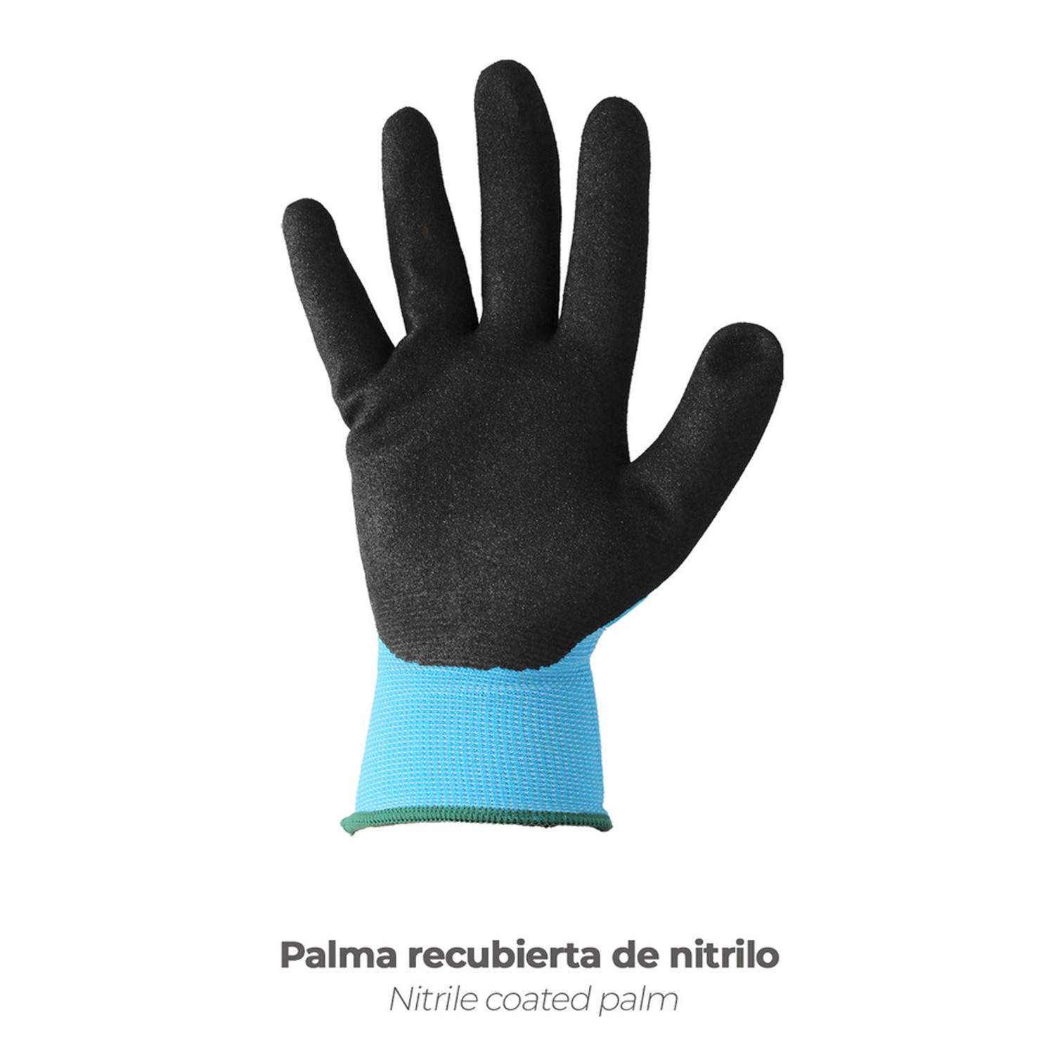 Guantes Nitrilo Reforzado Impregnado Talla 9" (Par)