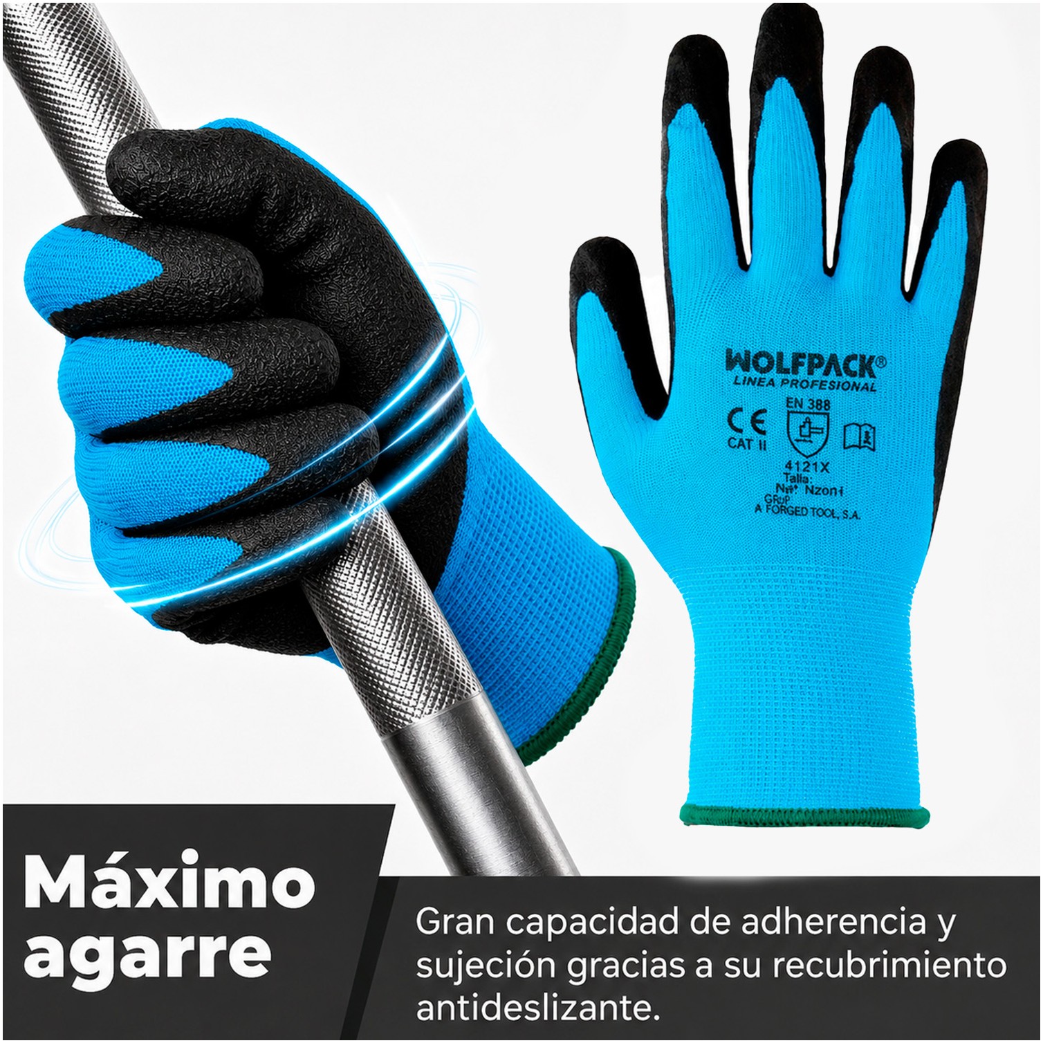 Guantes Nitrilo Reforzado Impregnado Talla 11" (Par)
