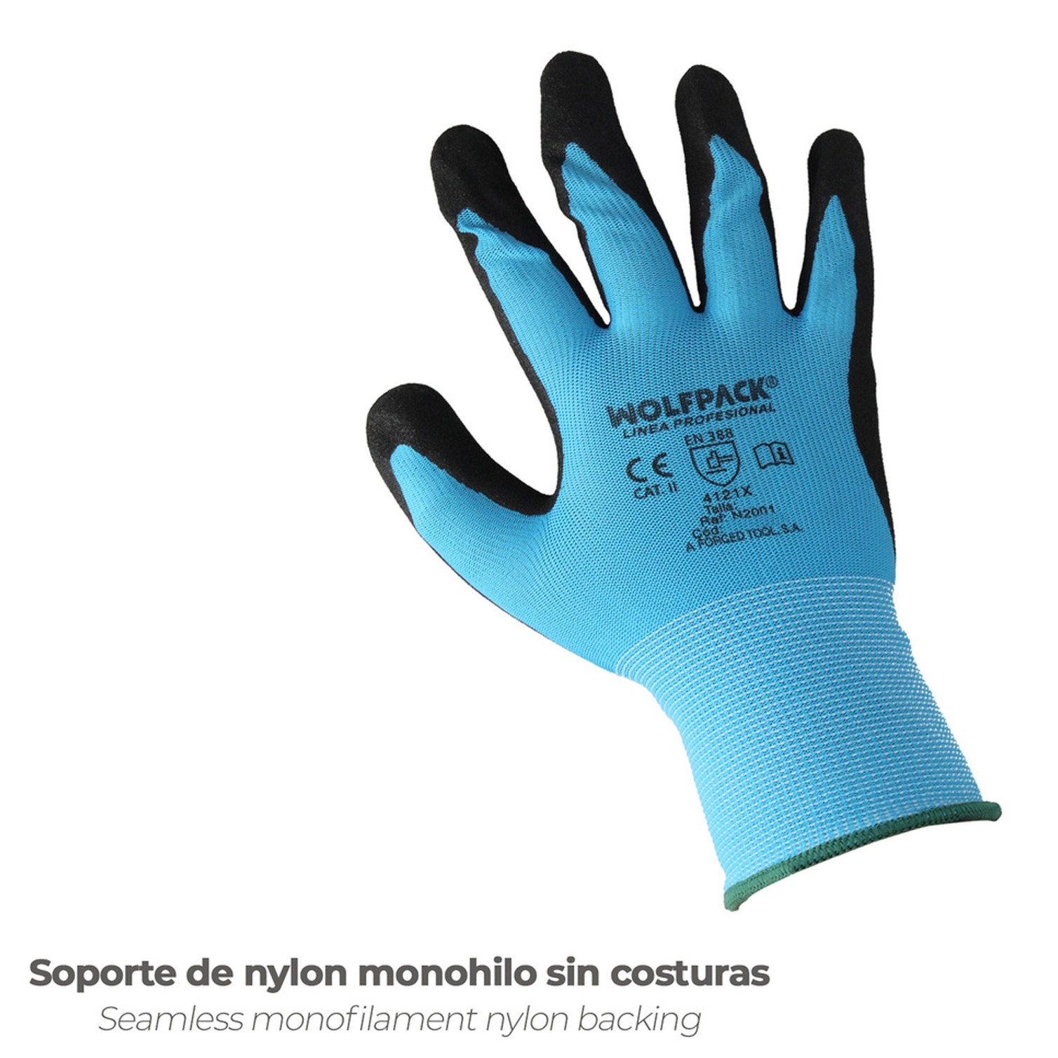 Guantes Nitrilo Reforzado Impregnado Talla 11" (Par)