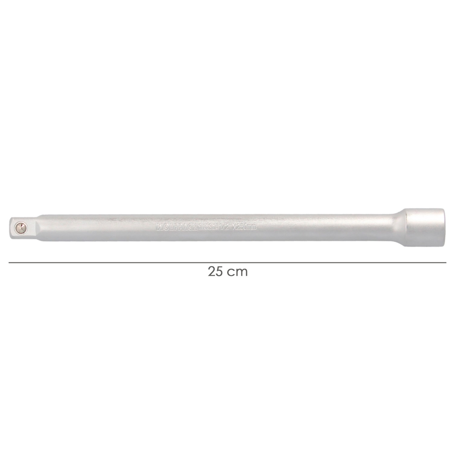 Alargadera Llave De Vaso Cuadradillo 1/2" Longitud 250 mm. Acero Cromo Vanadio