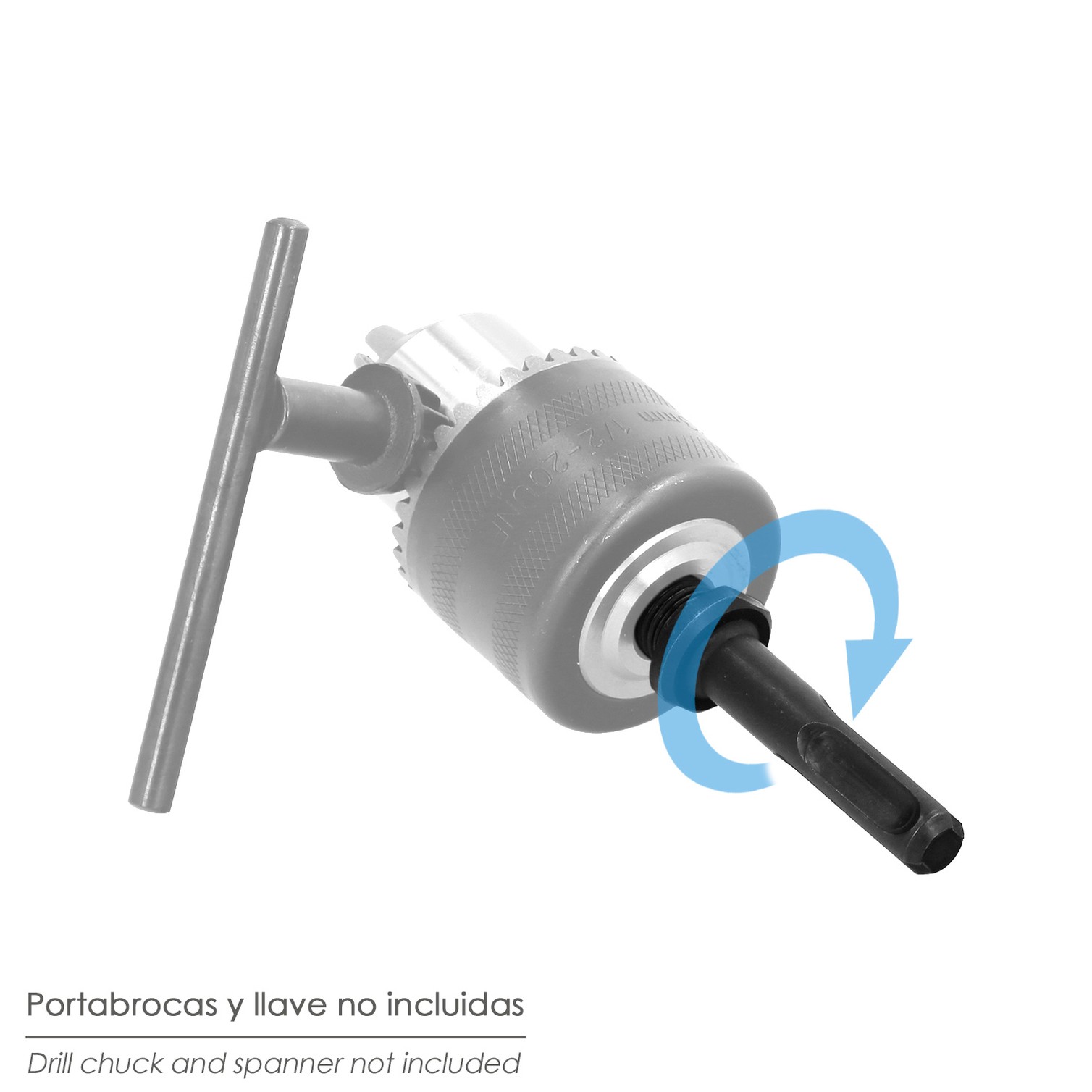 Adaptador Martillo SDS Plus A Portabrocas 1/2" mm.