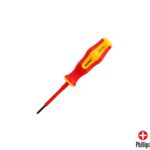 Destornillador Phillips Aislado Certificado VDE 1.000 V. Medida PH 0 - 3,0 x 60 mm. Destornillador Seguridad Electricista [+3 variaciones de Medida Disponibles]