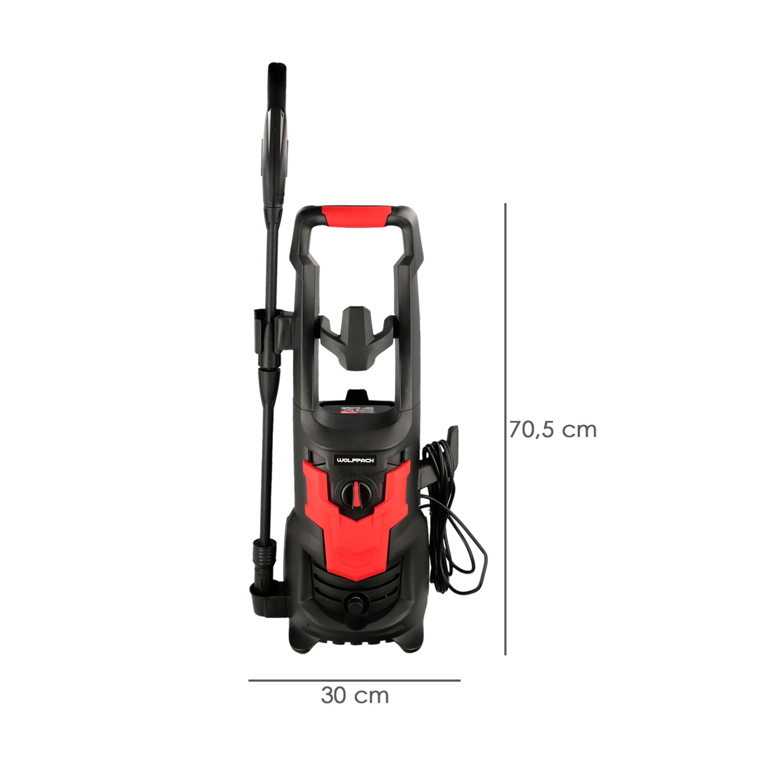 Hidrolimpiadora Alta Presión 135 Bares 1.800 Watt. Con Accesorios. 330 Litros / Hora. Limpiadora de Agua Con Deposito Detergente