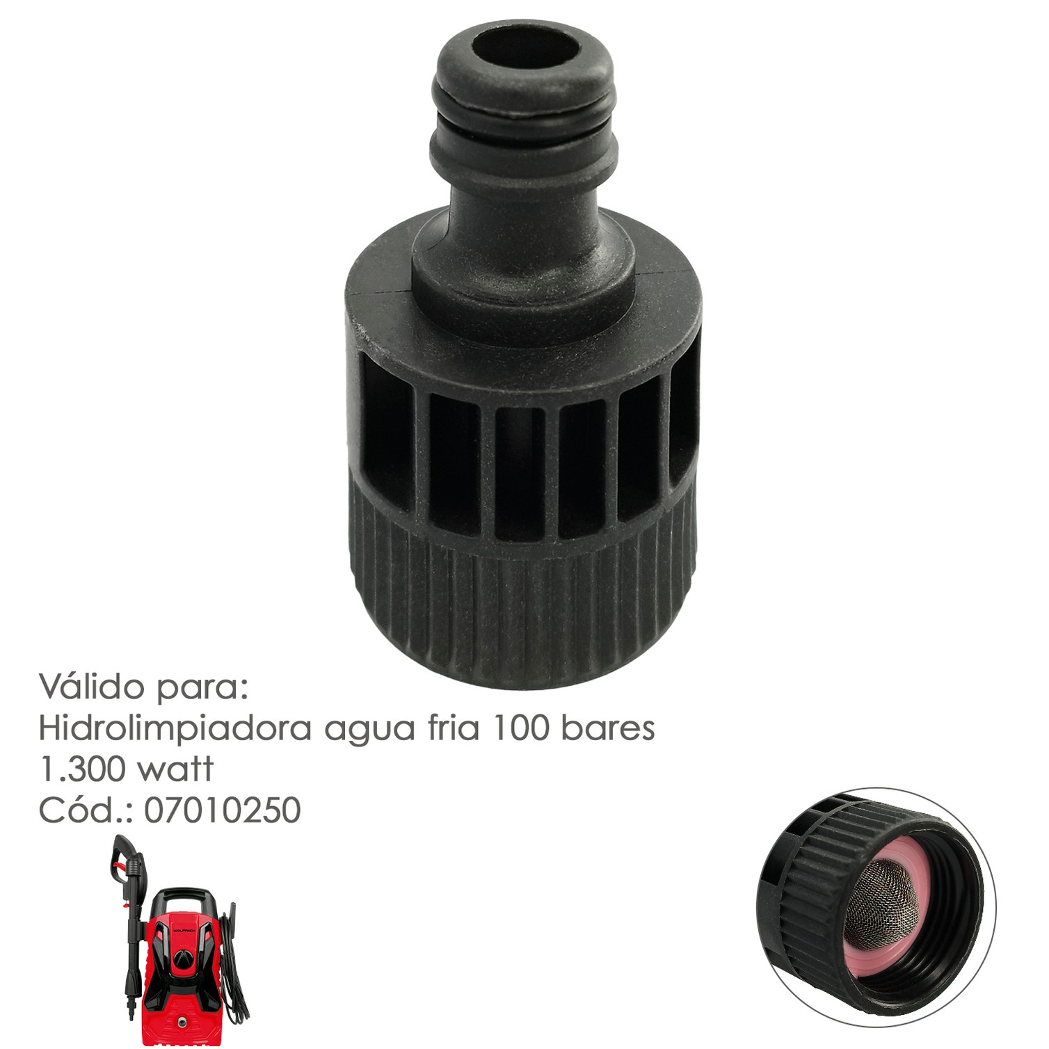 Adaptador Para Hidrolimpiadora Wolfpack 100 - 105 Bar