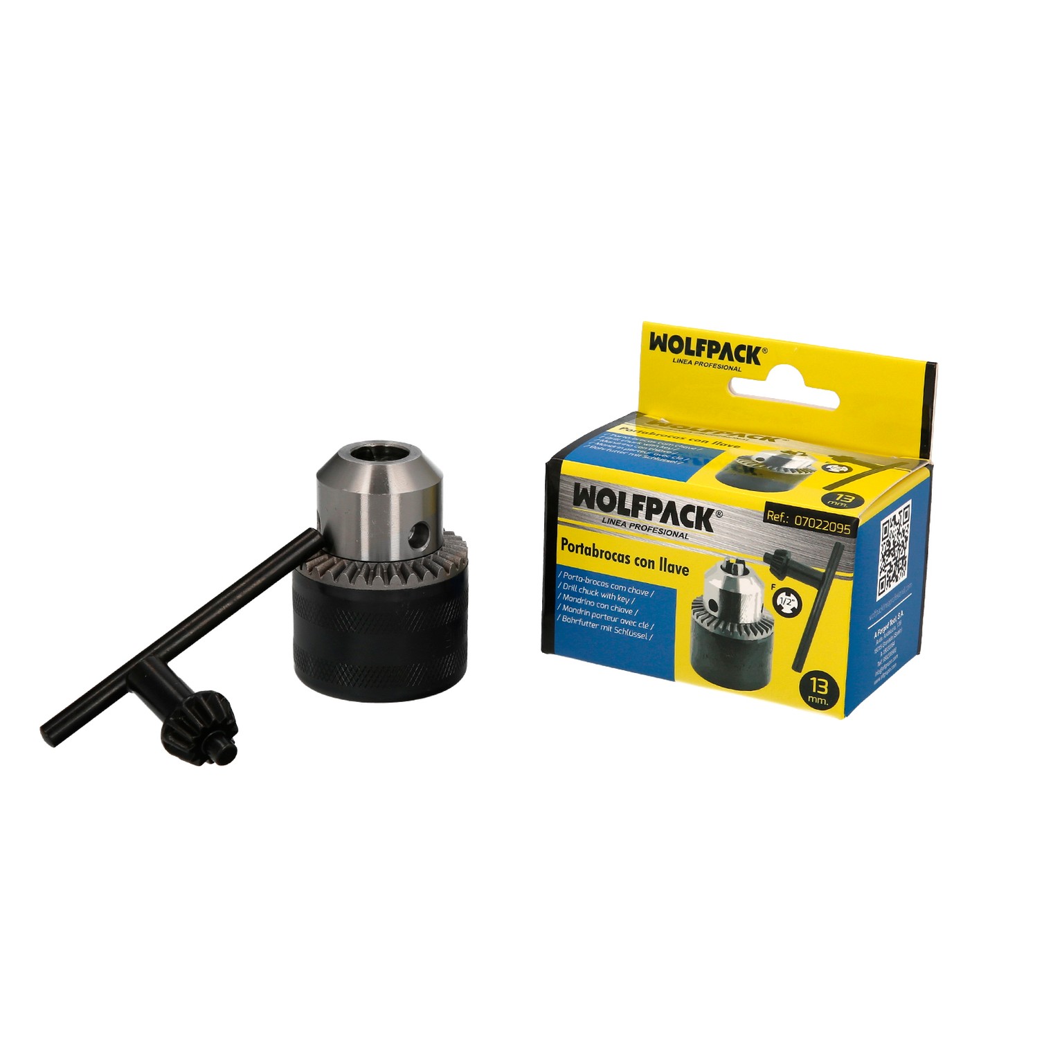 Portabrocas Con Llave 1/2" Hembra Ø 13 mm. para Taladros y Taladradoras