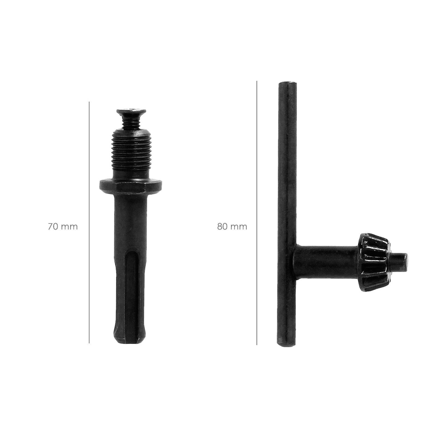Adaptador Martillo SDS Plus A Portabrocas Ø 13 mm.mm. porta Brocas Con Llave, Adaptador Sds, Sds A Brocas
