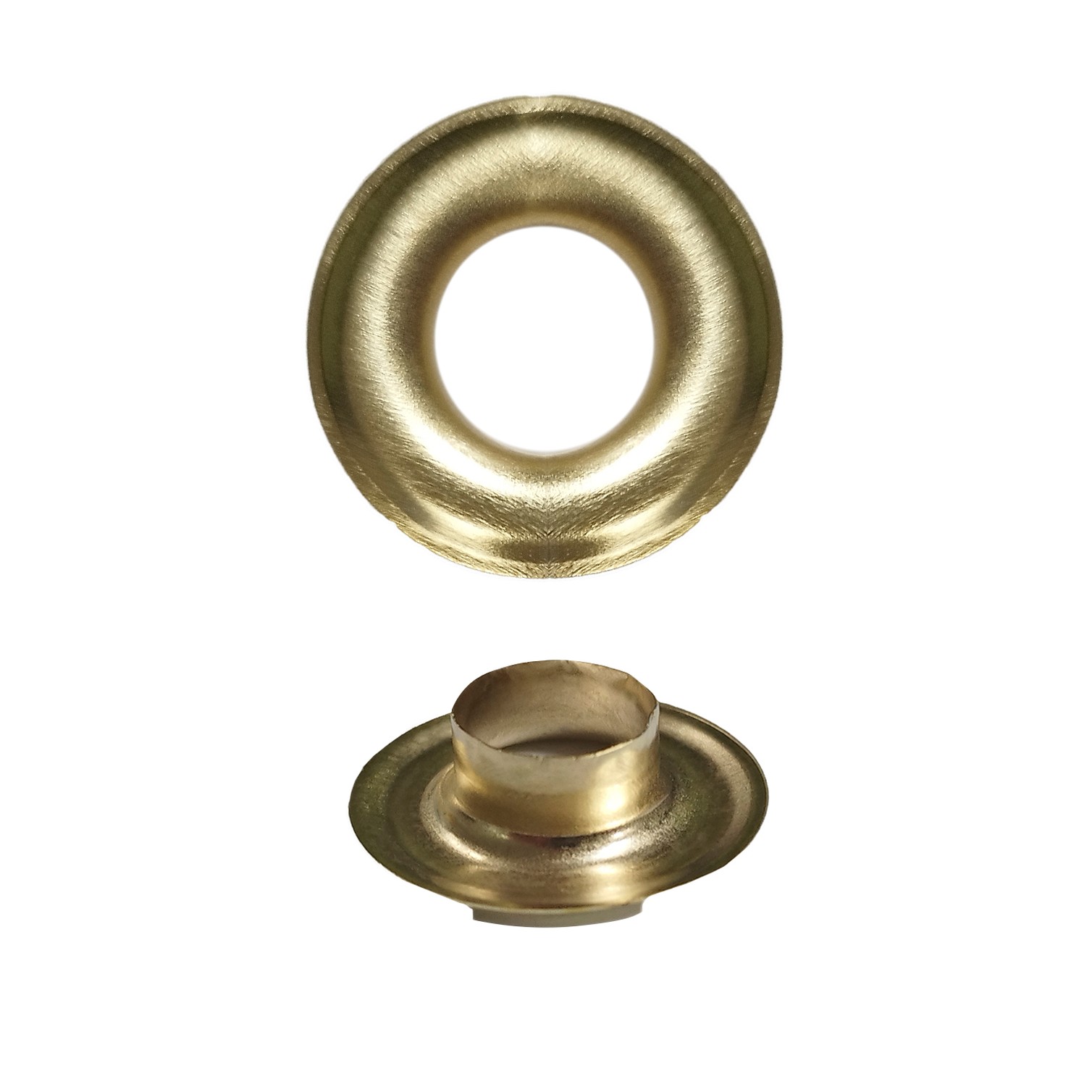 Ojetes / Ojales Metalicos Grandes Para Lona Ø Interior 10 mm. (Bolsa 100 Unidades)