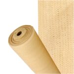 Malla Sombreo Rollo 1.0 x 50 metros, Reduce Radiación, Protección Jardín y Terraza, Regula Temperatura, Color Beige [+5 variaciones de Ancho Disponibles]