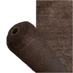 Malla Sombreo Rollo 1 x 50 metros, Reduce Radiación, Protección Jardín y Terraza, Regula Temperatura, Color Marrón [+5 variaciones de Ancho Disponibles]