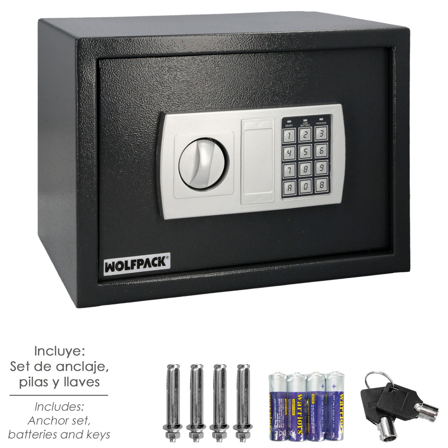 Caja Fuerte Sobreponer Electrica 35x25x25 cm.