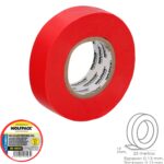 Cinta Aislante Profesional Roja Espesor 0.13 mm. Ancho 19 mm. Rollo 25 Metros Cinta Electricista, Cinta Aislante Cables