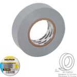 Cinta Aislante Profesional Gris Espesor 0.13 mm. Ancho 19 mm. Rollo 25 Metros Cinta Electricista, Cinta Aislante Cables