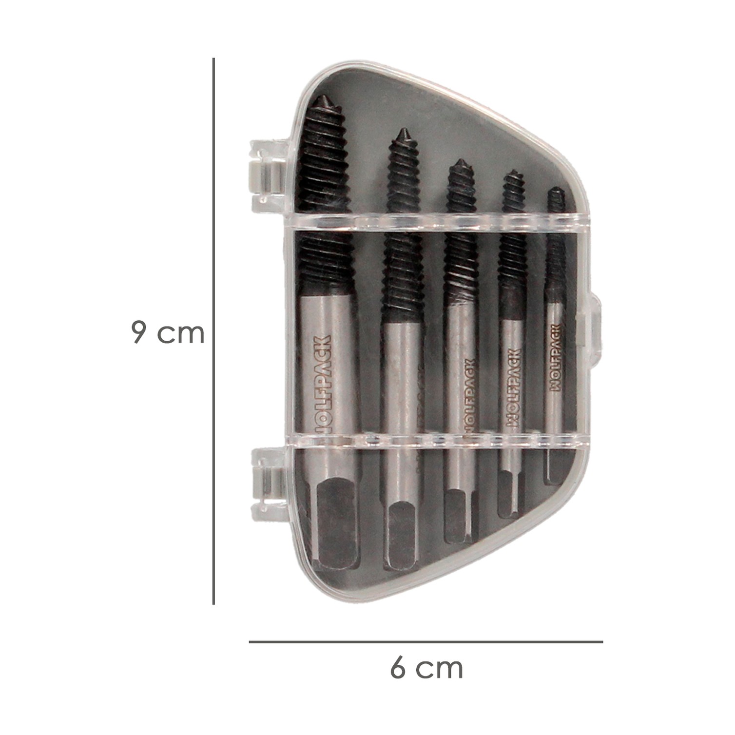 Juego Extractores Conicos Para Tornillos (5 Piezas). Medidas 3 A 18 mm. Extractor Tornillos, Saca Tornillos.