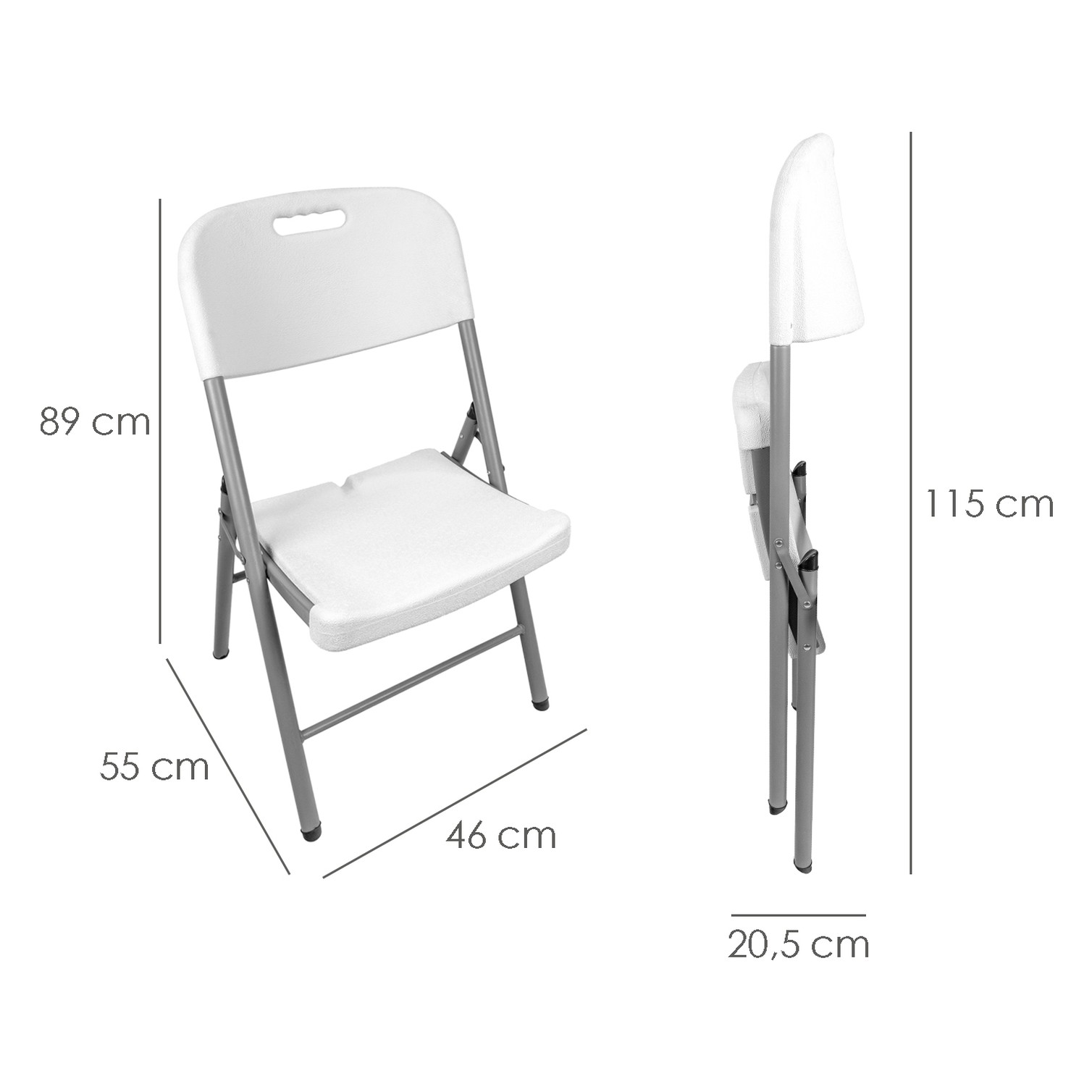 Silla Plegable Con Agarre 88x48x57cm