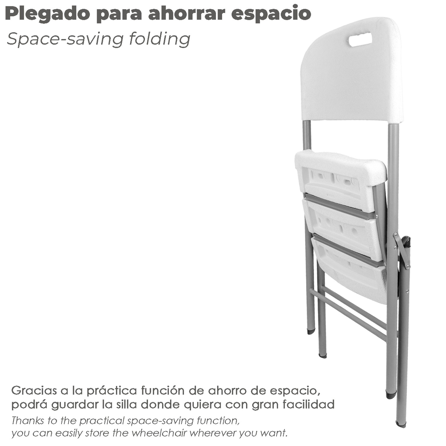 Silla Plegable Con Agarre 88x48x57cm