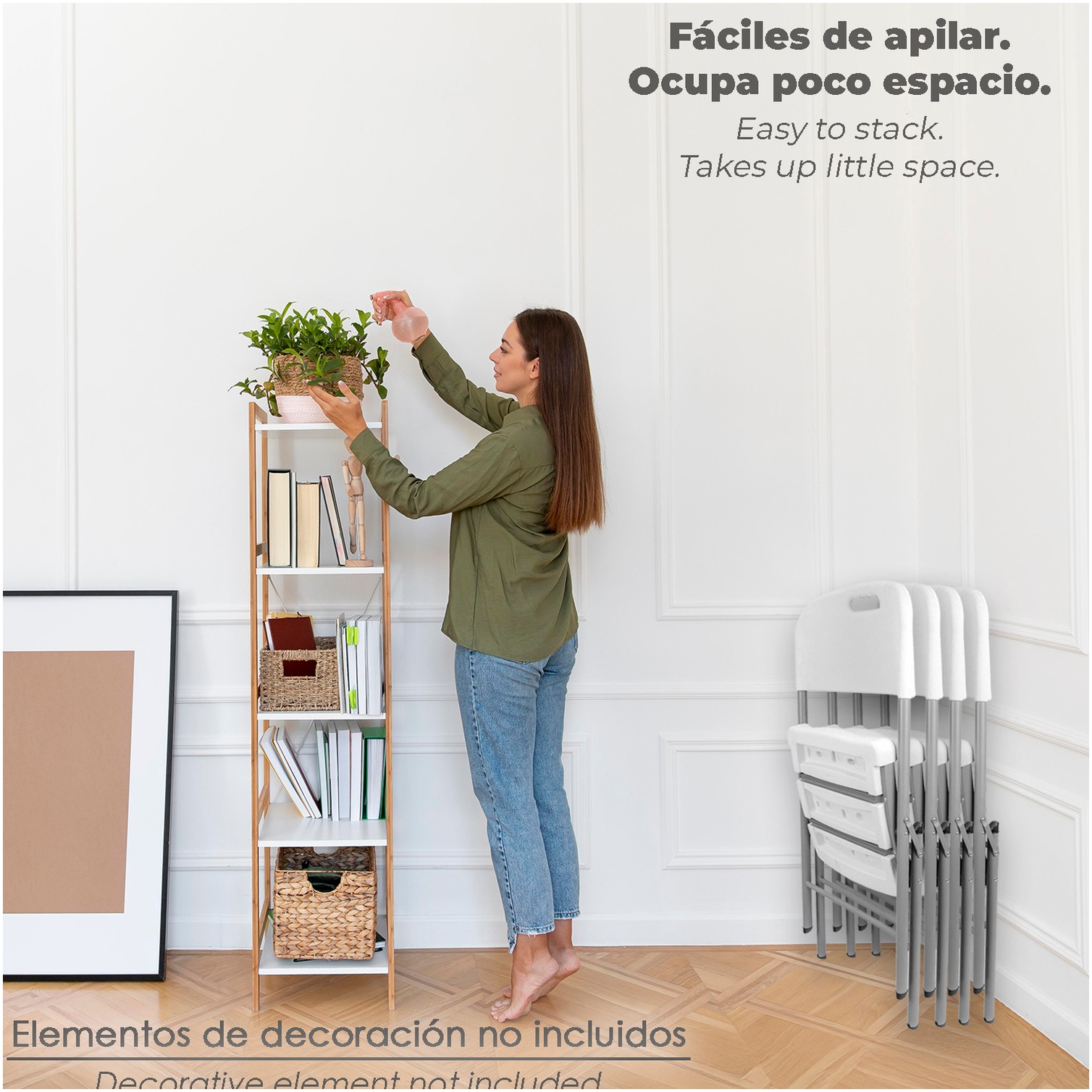 Silla Plegable Con Agarre 88x48x57cm