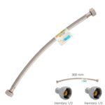Latiguillo Flexible Acero Inoxidable Hembra 1/2 - Hembra 1/2 - 300mm