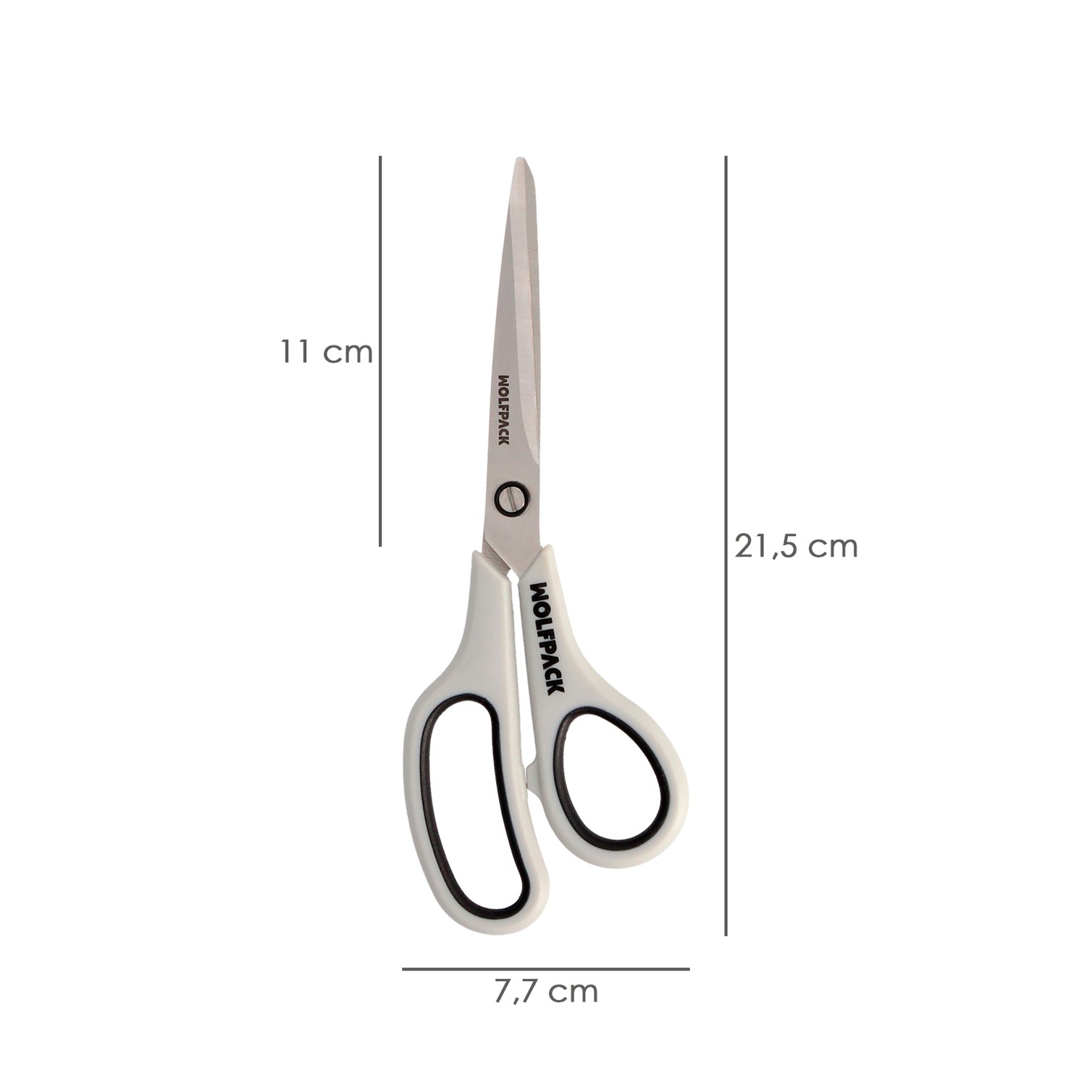 Tijeras Multiuso Acero Inoxidable 8,5" / 220 mm. Hojas Acero Inoxidable, Mango Comodo y Suave